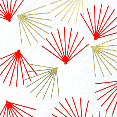 松ひらり（朱赤）